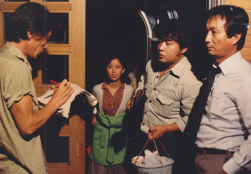 <장남>(이두용, 1984) 촬영현장