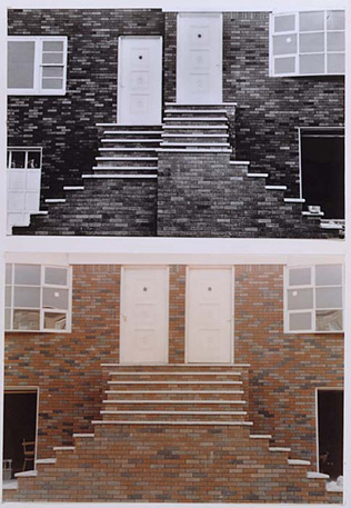 Two Home Homes  [Top: ‘Two Home Homes’ - split-level entrances, 1966; Bottom: ‘Two Home Homes’ ground-level entrances, 1966] 
