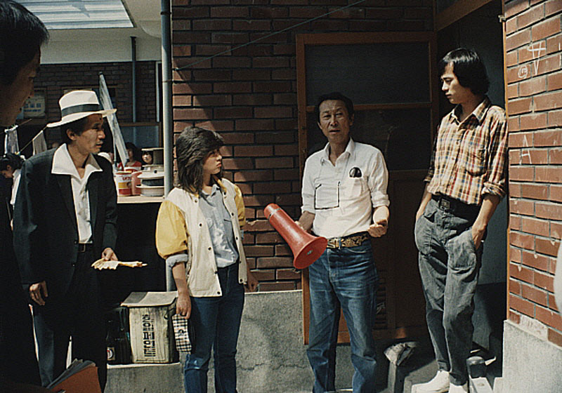 <젊은 시계탑>(이형표, 1984) 촬영 현장