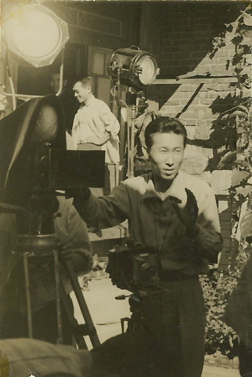 <서울의 지붕밑>(이형표, 1961) 촬영 현장